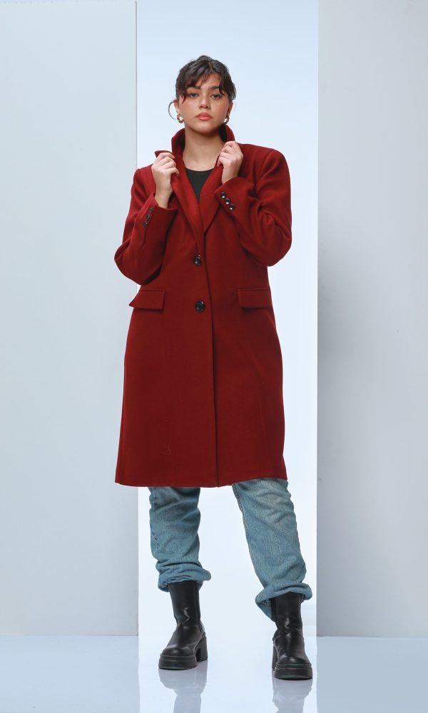 Classic Coat - Burgundy