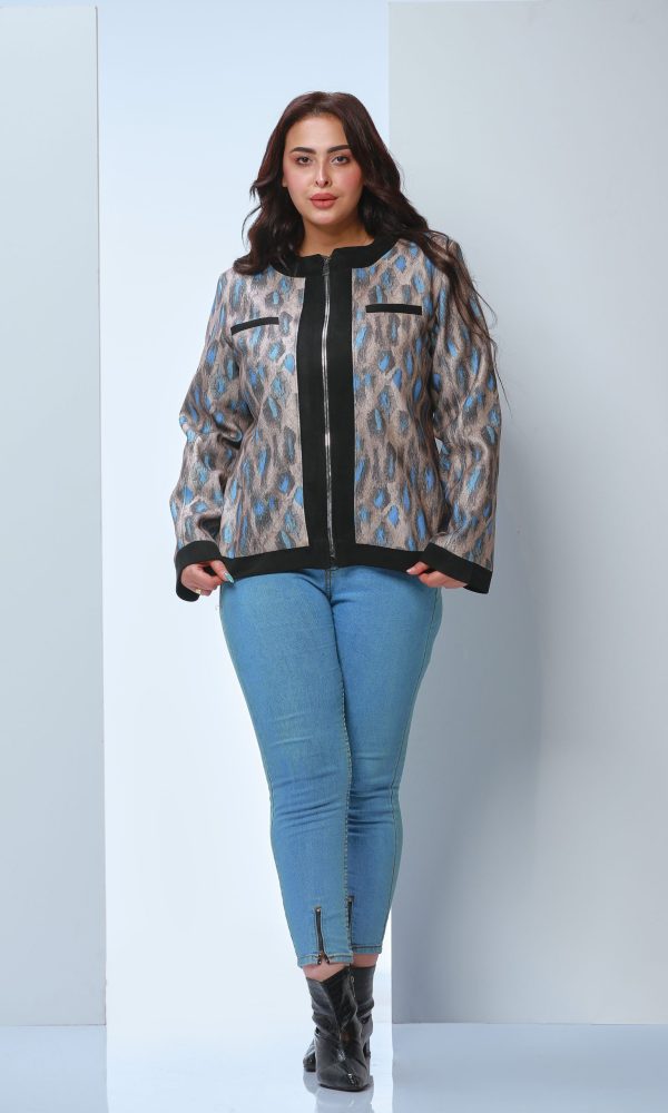 Tiger Jacket with Suede Trim