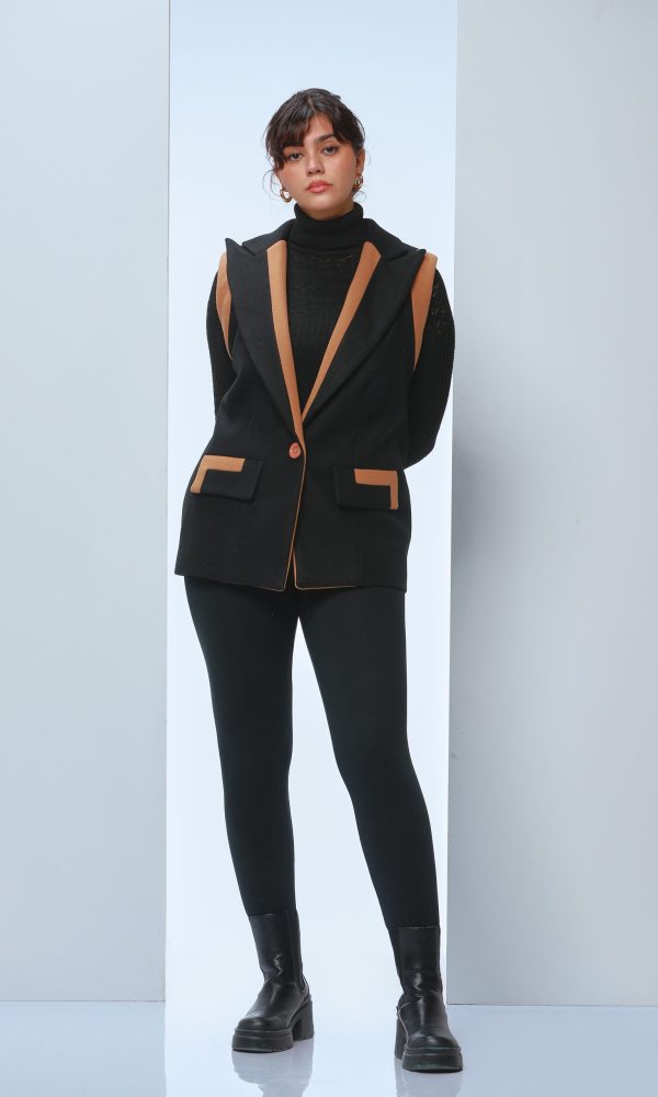 Broadcloth Vest - Black