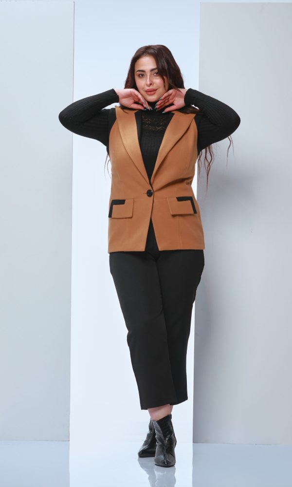 Broadcloth Vest - Camel