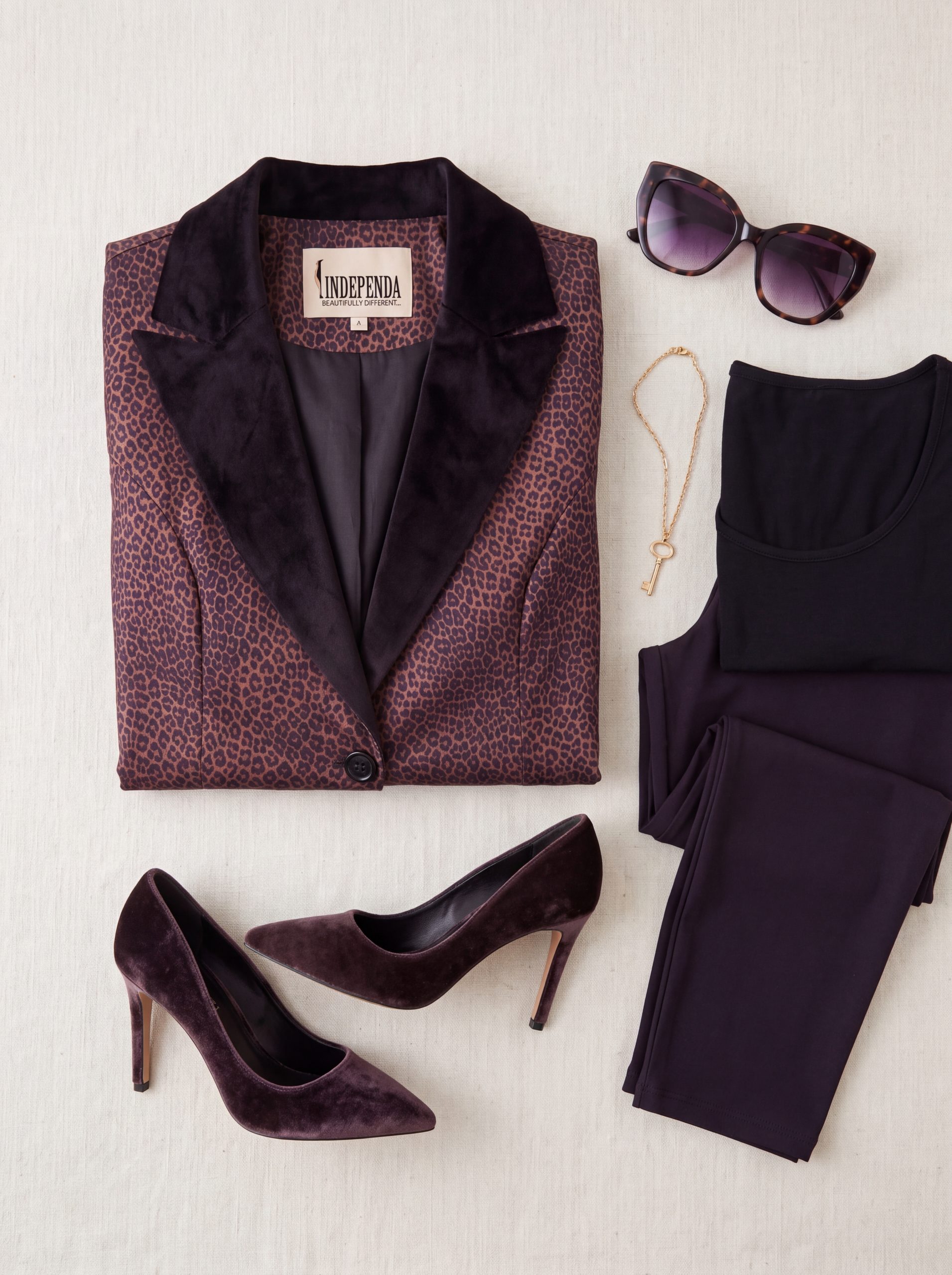 Tailored Leopard Velvet Blazer - Image 6
