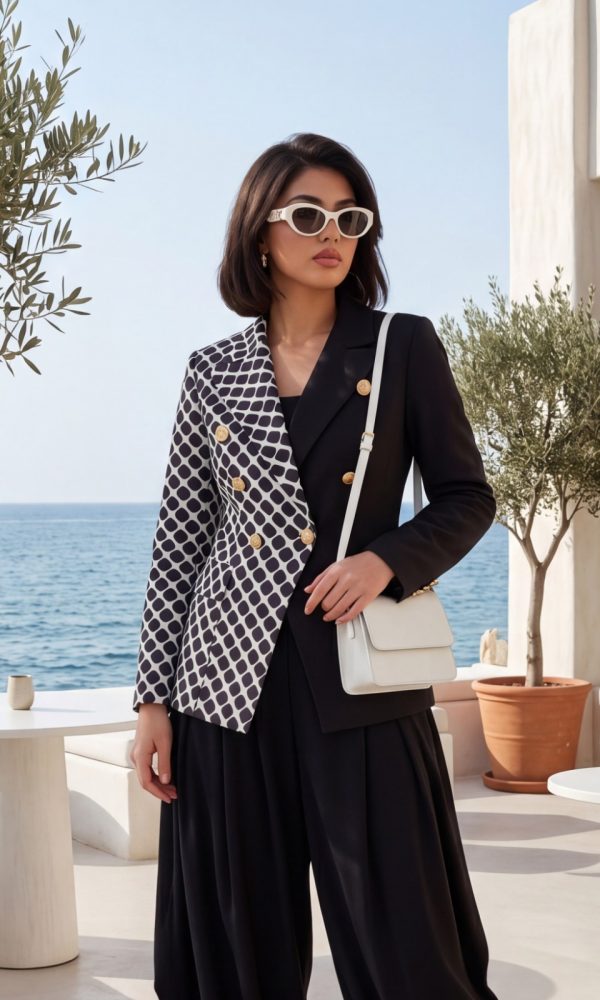 The Asymmetric Dual-Tone Tailored Blazer