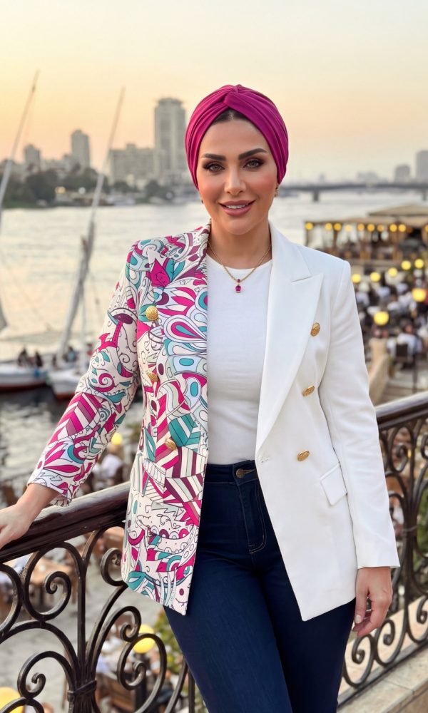 The Asymmetric Kaleidoscope Tailored Blazer